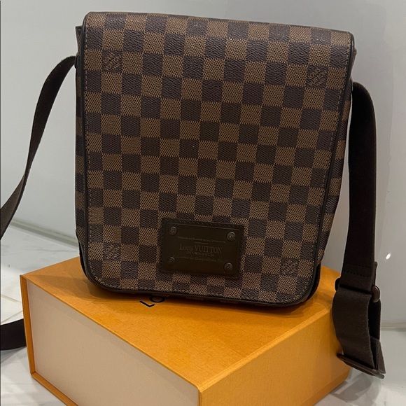 Louis Vuitton Dark Brown Checkered Messenger Bag - Picture 1 of 7